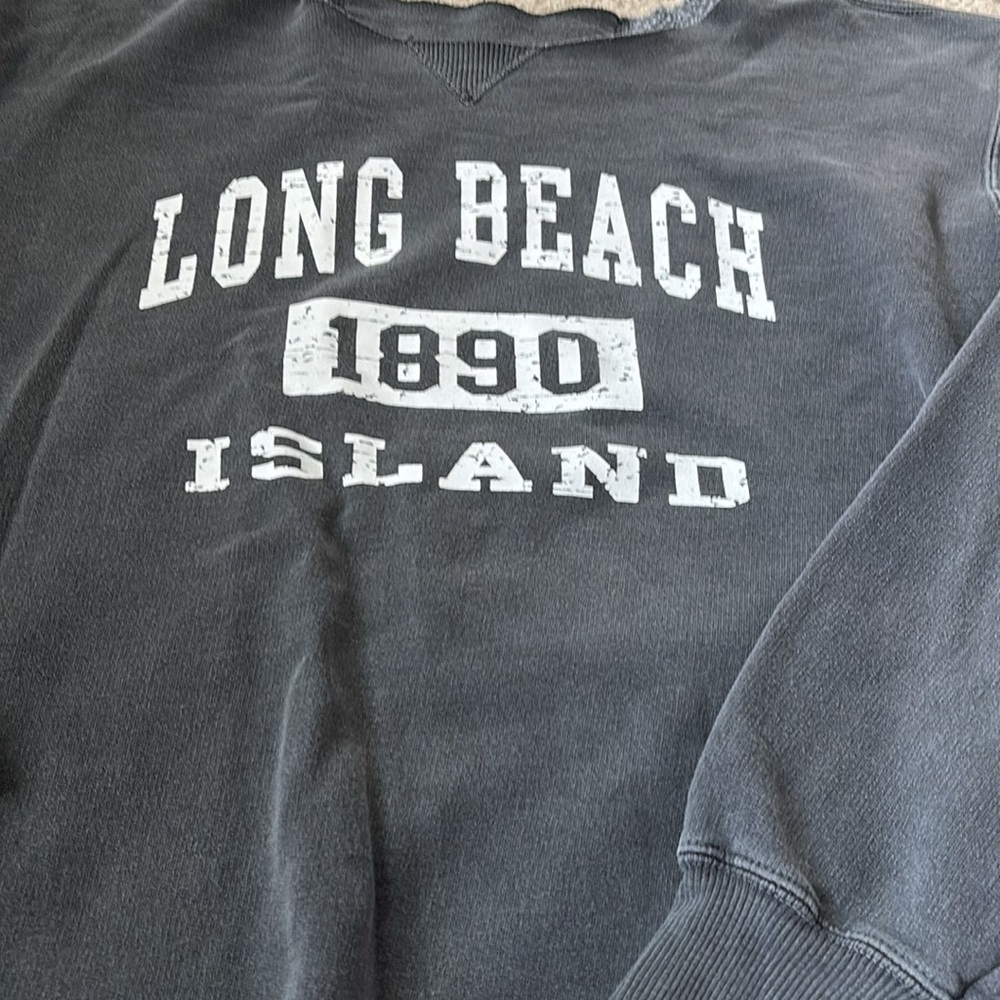 Long Beach Island 1890 Gray Crewneck sweatshirt - Picture 2 of 3